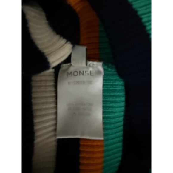 Monse Multicolor Striped One-Shoulder Dress - Picture 13 of 14